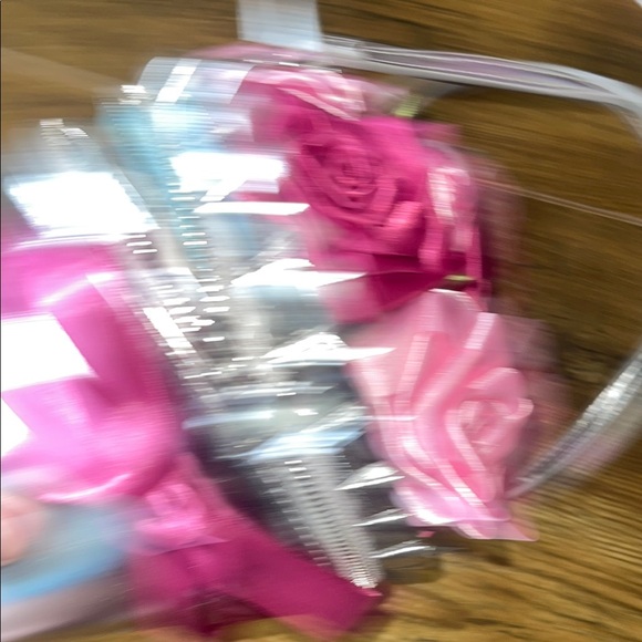 Betsy Johnson Silver and Pink Floral Women's Bag - Picture 5 of 5